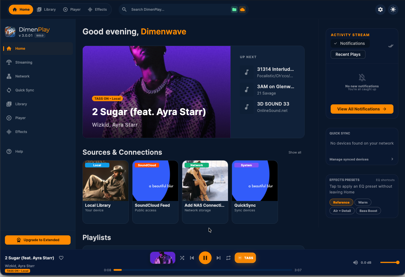 DimenPlay Interface